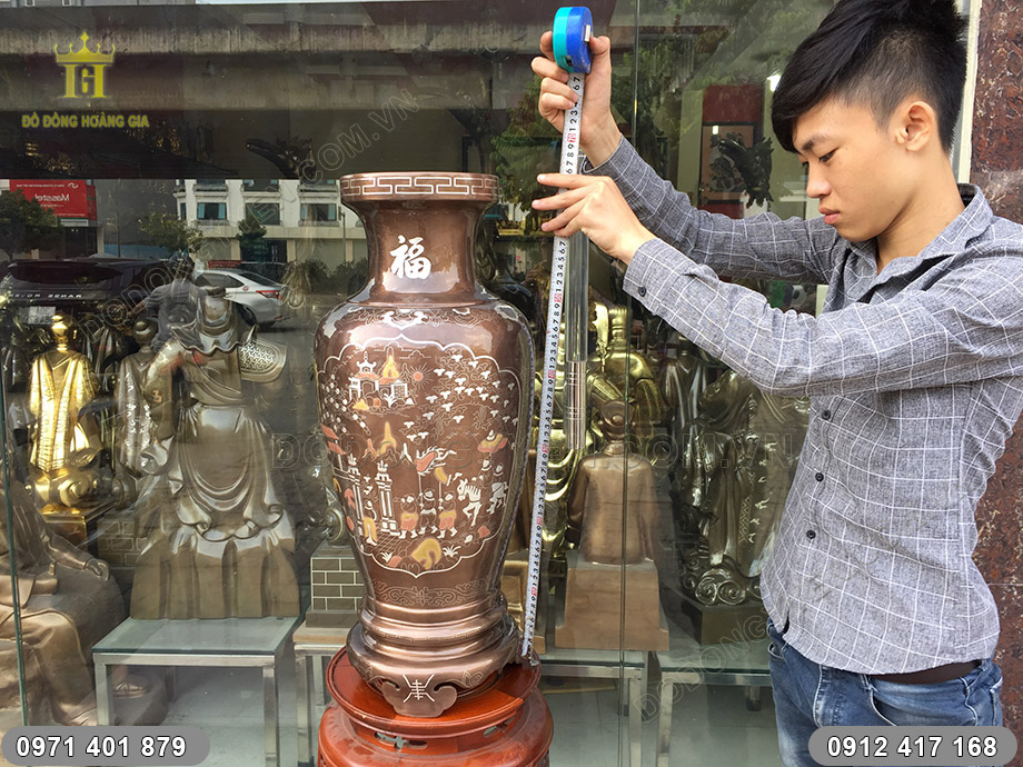 lọ lộc b&igrave;nh tam kh&iacute; 66cm